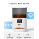 Smart 4L Automatic Cat Feeder - Automatic Pet Feeder for Cats & Dogs: Timed Pet Dog Food Dispenser with Stainless Steel Bowl,Wi-Fi Enabled App for iPhone and Android,10s Voice,Portion Control