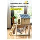 Outdoor Cat Enclosure Cat climbing frame, cat litter, cat tree, sisal cat scratch board, solid wood cat scratch post, claw grinder, cat toy Cat Hut