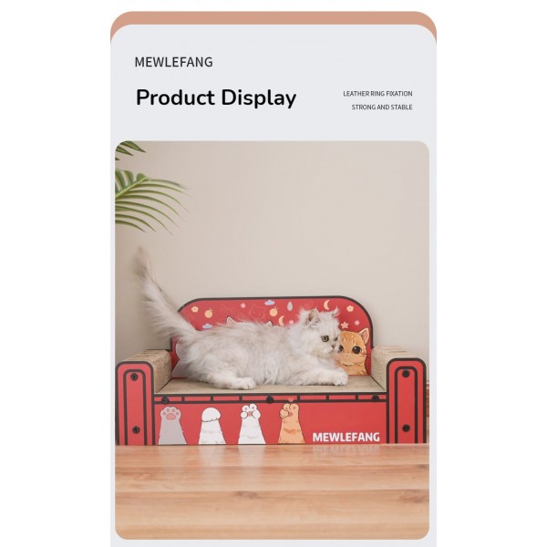 Cat Sofa,( M ) Cat Sofa Bed Furniture Protector Cat Bed Cat Nest Durable Grinding Board Scratching Board