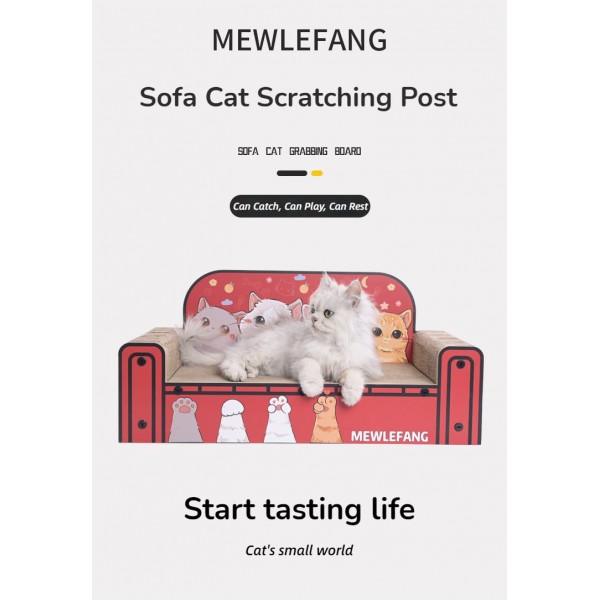 Cat Sofa,( L ) Cat Sofa Bed Furniture Protector Cat Bed Cat Nest Durable Grinding Board Scratching Board