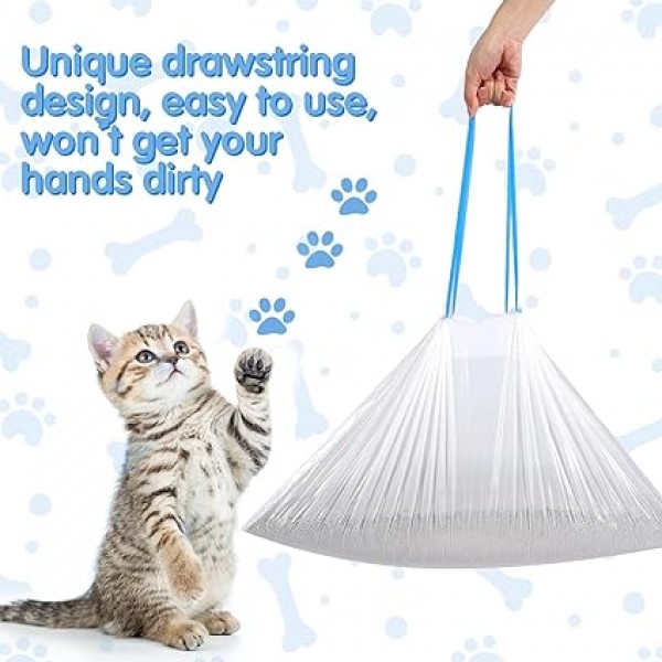 PETKIT Waste bags MEET Trash Bag for automatic cat toilets MEET 1 rolls 20 pieces 34CM X 60CM SUITABLE FOR USE WITH LARGE LITTER AND LARGE TRAYS