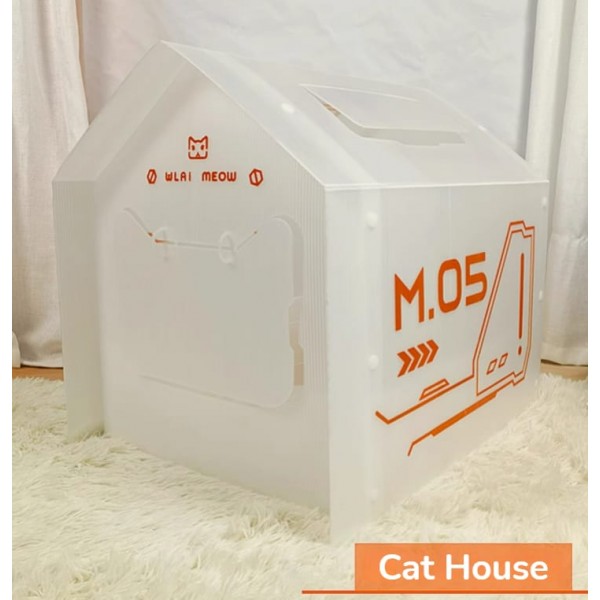 Closed Portable Cat Sandbox, Large Leak-Proof Toilet, Indoor Cat Bedpans, Kedi Tuvaleti Litter Box, Size-56cm X 53cm X 62