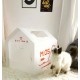 Closed Portable Cat Sandbox, Large Leak-Proof Toilet, Indoor Cat Bedpans, Kedi Tuvaleti Litter Box, Size-56cm X 53cm X 62