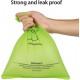 Biodegradable Sanitary Plastic Mini Doggy Dog Cats Pet Poop Garbage Bags, Unscented, Green Custom Printed, 33 x 23 cm, ( 10 Roll/150 pcs )