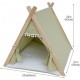 Pet Teepee Tent for Dogs/cat with Thick Cushion/Bed,