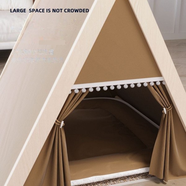 Pet Teepee Tent for Dogs/cat with Thick Cushion/Bed,