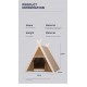 Pet Teepee Tent for Dogs/cat with Thick Cushion/Bed,