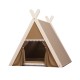 Pet Teepee Tent for Dogs/cat with Thick Cushion/Bed,