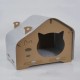 Eco-Friendly Cat Scratcher Toy Cat Wooden House Cat House Pet House