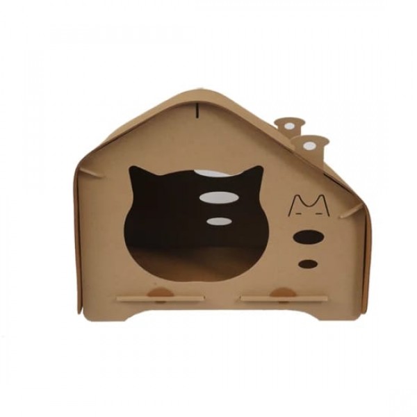 Eco-Friendly Cat Scratcher Toy Cat Wooden House Cat House Pet House