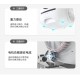 White Abs Self-cleaning Automatic Litter Box Humanized design, more convenient to use: 68L capacity water bucket is suitable for cats up to 17.64Lbs, 9L poop collection bucket