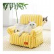 Cat Couch Bed Dog Sofa Cute Portable Cat Sleeping Bed Warm Nest Washable Dog Bed Non-slip Bottom Pet Bed Kennel Cat Dog Dog Rabbit Dog, Yellow