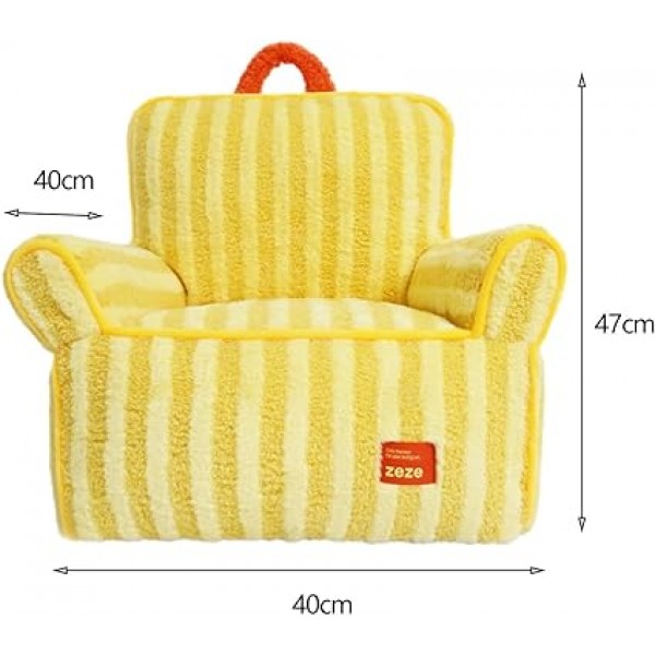 Cat Couch Bed Dog Sofa Cute Portable Cat Sleeping Bed Warm Nest Washable Dog Bed Non-slip Bottom Pet Bed Kennel Cat Dog Dog Rabbit Dog, Yellow