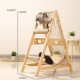 New Large Size Pet Climbing Net Cat Climbing Frame Wooden Cat Nest,Cat Rack for Multiple Cats,Multifunctional Cat Toy - Length 65 cm x Width 40 cm x Hight  85cm ,