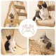 New Large Size Pet Climbing Net Cat Climbing Frame Wooden Cat Nest,Cat Rack for Multiple Cats,Multifunctional Cat Toy - Length 65 cm x Width 40 cm x Hight  85cm ,