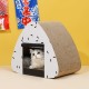 Cat Scratcher Cardboard, Sushi Shaped Cat Scratching House Cat Cave Nest Corrugated Paper Cat Grinding Claw Scratcher Toy - Size: 45*40*30cm/17.72*15.75*11.8in