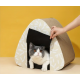 Cat Scratcher Cardboard, Sushi Shaped Cat Scratching House Cat Cave Nest Corrugated Paper Cat Grinding Claw Scratcher Toy - Size: 45*40*30cm/17.72*15.75*11.8in