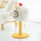 Chicken Cat Scratching Post with Bed, Cat Tree for Indoor Cats, Nature Sisal Cat Scratcher with Cat Cozy Fluffy Perch for Kitten & Adult Cats, Small Cat Tower with Balls, Stable Cat Stand