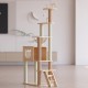 Cat Tree House Multi-storey Cat Tree Tower Pet Climber Tower Apartment Scratching Bar Cat Climbing Frame Kitten Apartment Room With Scratch Post Cat Game Sleeping Activity Center SIZE : 60 X 40 X 175 CM