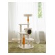 White Cream Style Cat Tree Plus ( Orange )