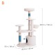 White Cream Style Cat Tree Plus ( Blue )