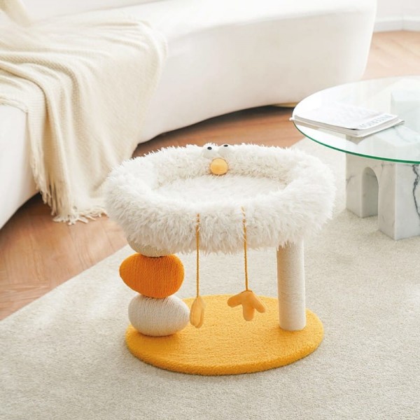 Chick Platform Cat Scratch Post Cat Nest Cat Tree All in One SIZE ; 40 X 49 X 43 CM