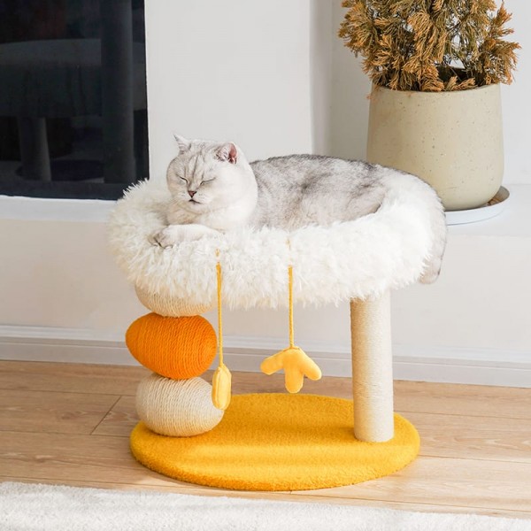 Chick Platform Cat Scratch Post Cat Nest Cat Tree All in One SIZE ; 40 X 49 X 43 CM