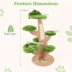 Pine Shape Cat Tree Indoor Cute Multi-level Cat Tower with Perch SIZE : 120 X 87 X 128 CM