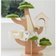 Pine Shape Cat Tree Indoor Cute Multi-level Cat Tower with Perch SIZE : 120 X 87 X 128 CM