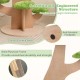 Pine Shape Cat Tree Indoor Cute Multi-level Cat Tower with Perch SIZE : 120 X 87 X 128 CM