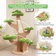 Pine Shape Cat Tree Indoor Cute Multi-level Cat Tower with Perch SIZE : 120 X 87 X 128 CM