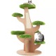 Pine Shape Cat Tree Indoor Cute Multi-level Cat Tower with Perch SIZE : 120 X 87 X 128 CM