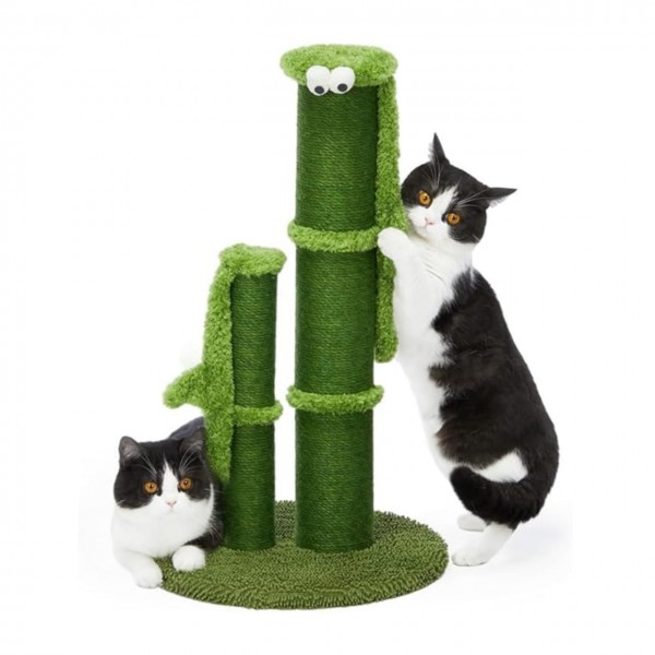 Cat Scratching Post with Eyes and Caterpillar