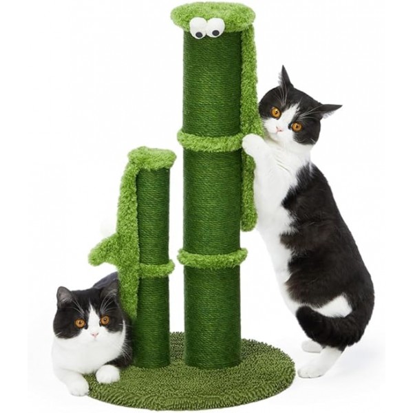 Cat Scratching Post with Eyes and Caterpillar