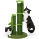 Cat Scratching Post with Eyes and Caterpillar