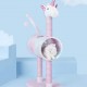 Cat Climbing Frame, Cat Tree, Tunnel Cat Litter, Unicorn Shape, Interactive Toy, 50x35x105cm, Gradient Color