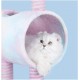 Cat Climbing Frame, Cat Tree, Tunnel Cat Litter, Unicorn Shape, Interactive Toy, 50x35x105cm, Gradient Color