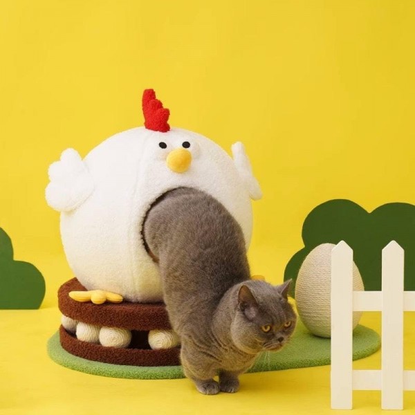 ZEZE Chicken Playground Cat Bed