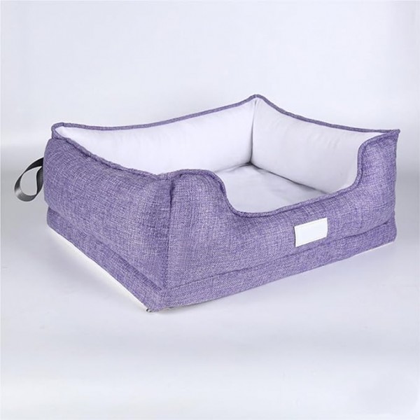 Pet Bed Four Season Dog Kennel Removable and Washable Dog Bed Square Kennel Soft Pet Bed Warm and Suitable for Sleeping