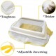 Cat Litter Box Liners, Extra Durable Drawstring Bags, 73.5 cm x 29 cm, 10 Bags per Roll, 4 Rolls