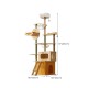 Yellow Multi-layer Cat Tree & Condo Artificial Board with Space Capsule and Ladder - Yellow