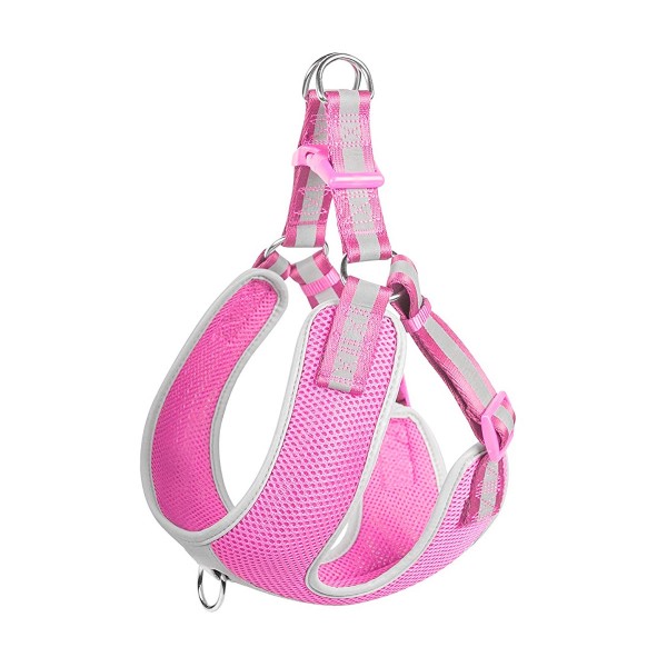 Fida Step-in Dog Harness – Reflective Pink - Large