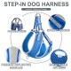 Fida Step-in Dog Harness – Reflective Blue - Large