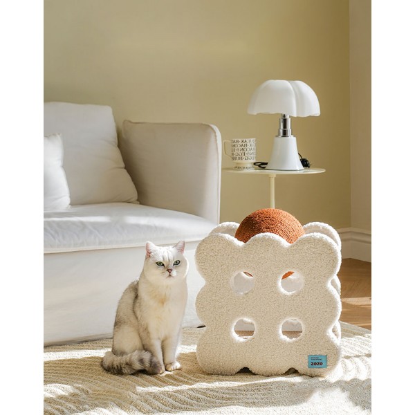 Sandwich Biscuit Cat Scratching Ball, Size : 44cm X 39cm X 25.5cm