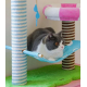 ZEZE, Shower Time Cat Tree, Cat Climbing Frame, Ultimate Bath & Play Playground for Your Pet, Size - 77cm x 65cm x 32cm