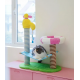 ZEZE, Shower Time Cat Tree, Cat Climbing Frame, Ultimate Bath & Play Playground for Your Pet, Size - 77cm x 65cm x 32cm