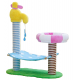 ZEZE, Shower Time Cat Tree, Cat Climbing Frame, Ultimate Bath & Play Playground for Your Pet, Size - 77cm x 65cm x 32cm