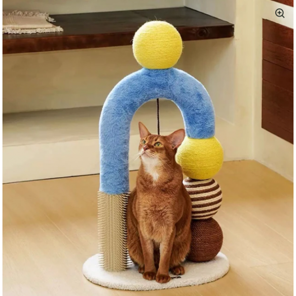 Vertical Sisal Cat Scratching Ball Copper & Aluminum Creative Toy for Cats Easter Handgrip Design Multi Color, Size, 69cm x 31cm x 42cm