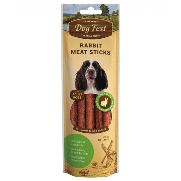 DOG FEST RABBIT MEAT STICKS ( 45 G )