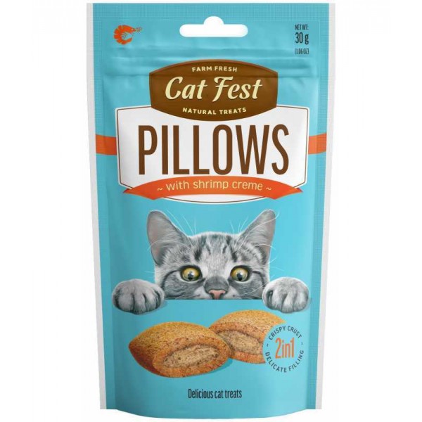 CAT FEST PILLOWS WITH SHRIMP CREAME ( 30 G )